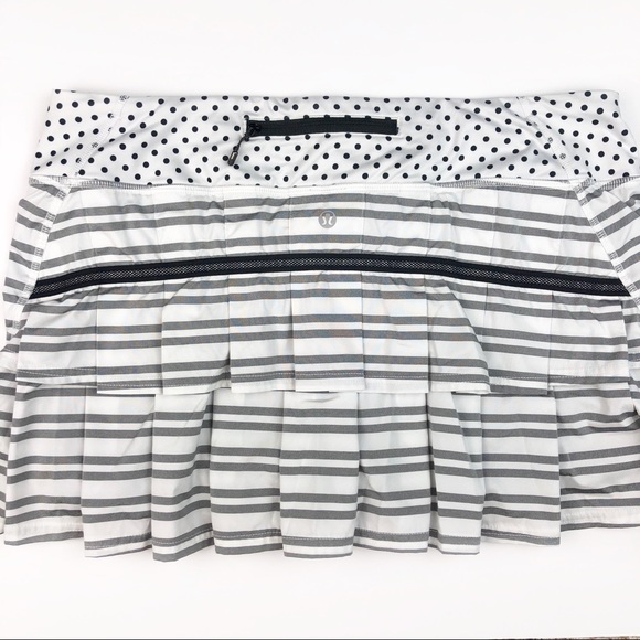Lululemon Run Pace Setter Skirt Twin Stripe 10 - Picture 3 of 8